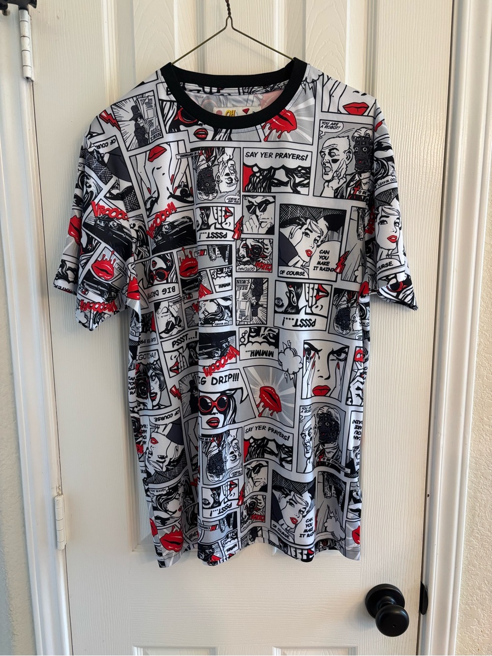 Oh Snap Comic Book Print T-shirt Drill Clothing Co. Men's Size Large